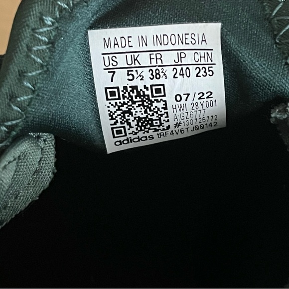 ADIDAS Women's sz 7 Sneakers Cloudfoam Comfot Puremotion Super Shadow Green - Picture 10 of 12